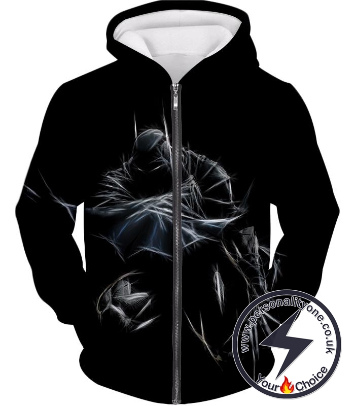 Amazing Fan Art Batman Cool Black Zip Up Hoodie